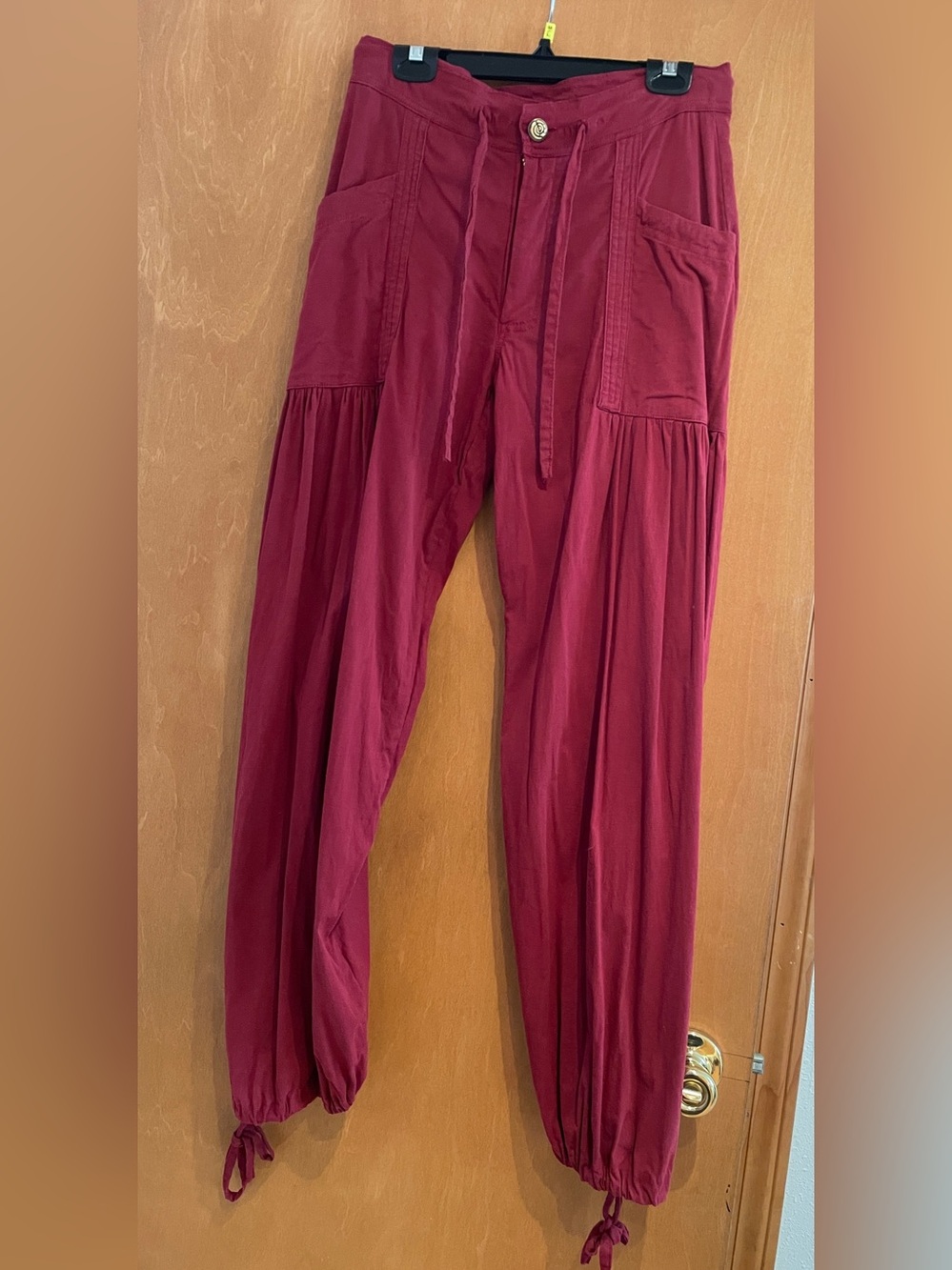 Women's Wine Wide-Leg Pantaloons